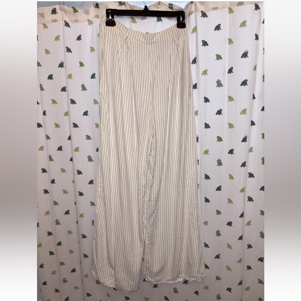 Sienna Sky Ivory and Black Striped Garment